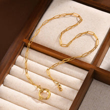 Circle Link Chain Necklace | Gold