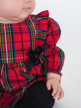 Nicholas Plaid Bubble Romper | Red