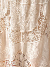 Lace Boho Maxi Skirt | Cream