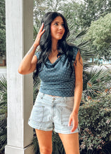 Sloucy Polka Dot Top | Navy