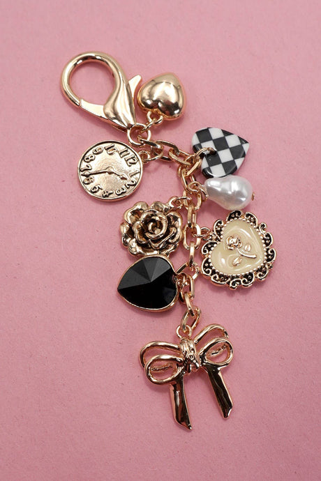 Bow Flower Bag Charm