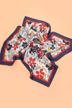 Floral Printed Navy Scarf