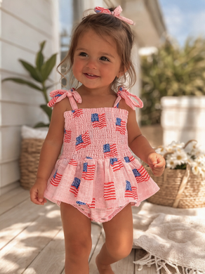 American Smocked Bubble Skirt