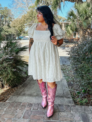 Textured Pearl Mini Dress | Butter