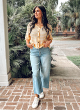 Striped Knit Cardigan | Butter Yellow