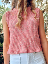 Summer Crew Knit Tank | Pink