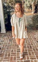 Finn Floral Oversize Romper | Cream