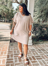 Airflow VNeck Tee Dress | Taupe
