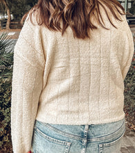 Textured Mock Sweater | Cream