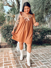 Sweet Ribbon Dress | Brown