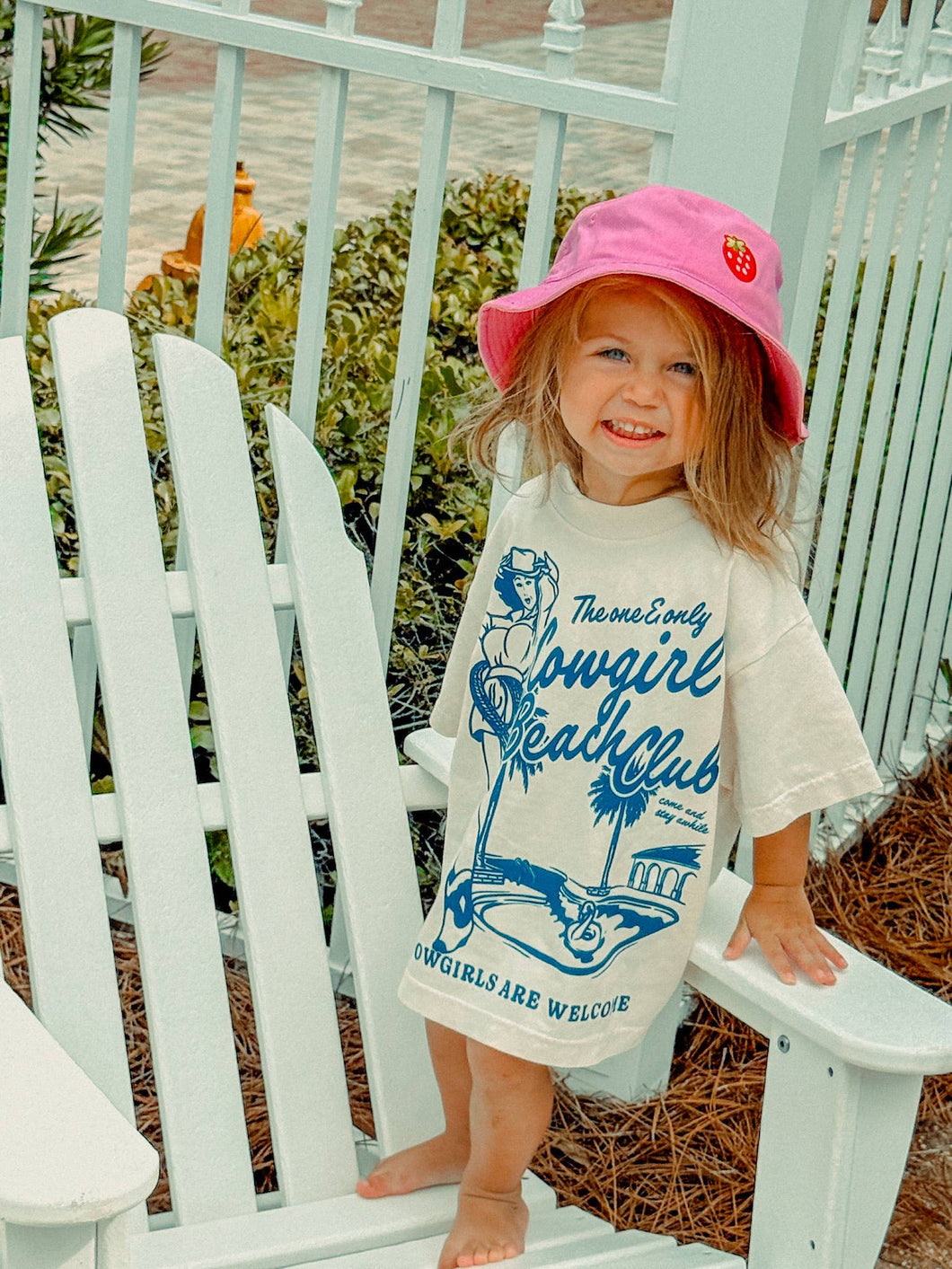 Cowgirl Beach Club Boxy Tee | Ivory
