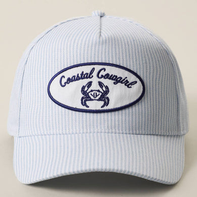Coastal Crab Trucker Hat | Blue