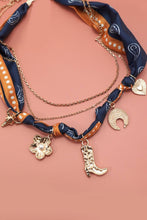 Boot Scarf Necklace Layered