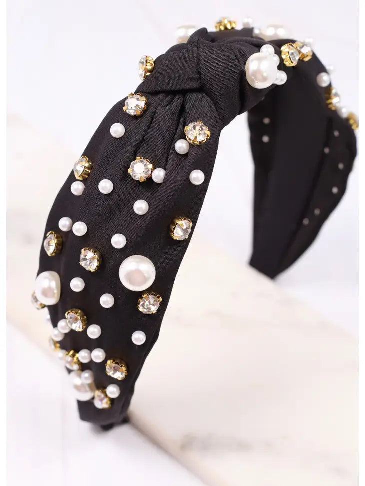picture 1 Embellished Headband | Black