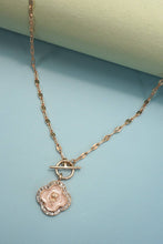 Rhinestone Rose Necklace