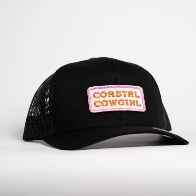 Coastal Cowgirl Trucker Hat | Black