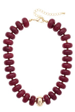 San Sebastian Beaded Resin Necklace: Red