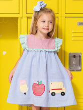 School Days Embroidered Cotton Dress