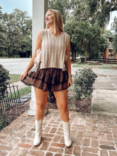 Leopard Tiered Lace Skort