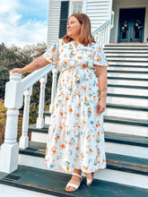 Spring Belted Midi Dress | White