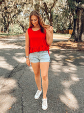 Firecracker Tie Tank | Red