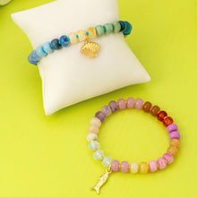 Nautical Beaded Bracelet Set | Pink/Green