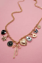 Heart Clock Charm Necklace