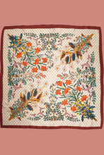 Floral Print Bandana Scarf | Brown