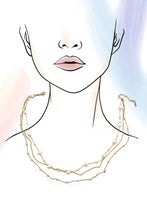 Layered Pearl Necklace | Gold