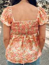 Floral Love Babydoll Top | Yellow