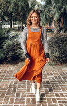 Stroll Overall Midi Dress | Camel