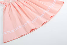 Pink Easter Bunny Smocked Bishop Dress: 2T