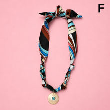 Printed Scarf Necklace