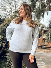 Bow Embroidered Sweatshirt | Ash Grey