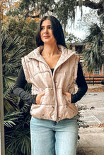 Bow + Dot Puff Vest | Khaki