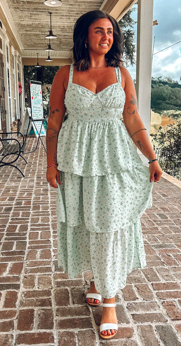 Maggie Floral Dress | Mint