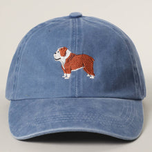 Bulldog Embroidery Cotton Baseball Cap