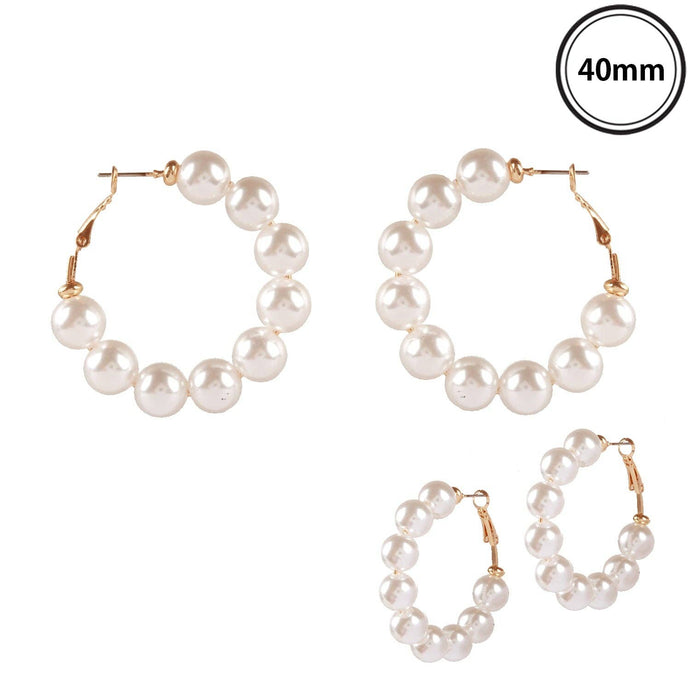 Pearl Hoop Earring