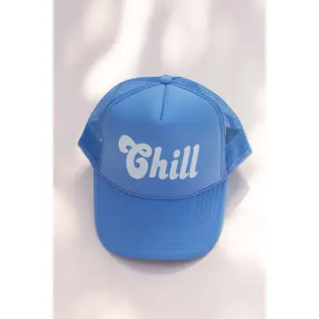Chill Trucker Hat| Blue