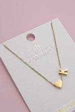 Heart Love Initial Necklace