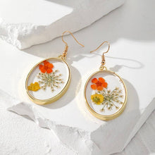 Vintage Dried Flower Earring