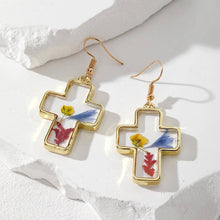 Vintage Dried Flower Earring