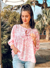 Peony Wave Top | Blush