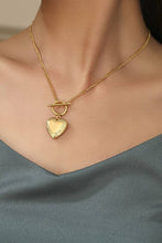 Locket Toggle Necklace | Gold