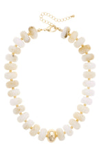 San Sebastian Beaded Resin Necklace: Light Blue