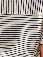 Scalloped Striped Top | Cream
