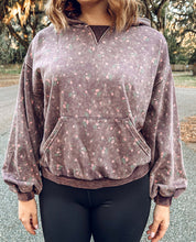 Floral Relaxed Hoodie | Plum