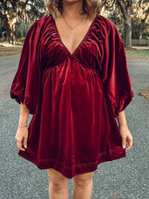 Dear Santa Dress | Burgundy