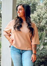 Scuba Drop Shoulder Tee | Taupe