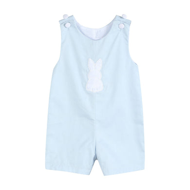 Fuzzy Bunny Overalls | Blue
